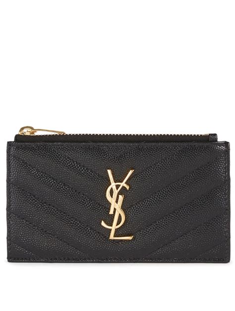 ysl zipper card holder|YSL card holder flannels.